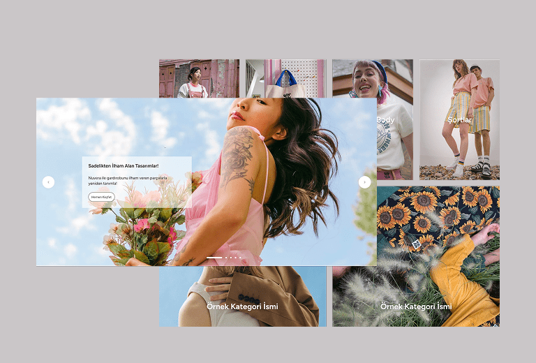 Nuvera - Kategori ve Banner Slider