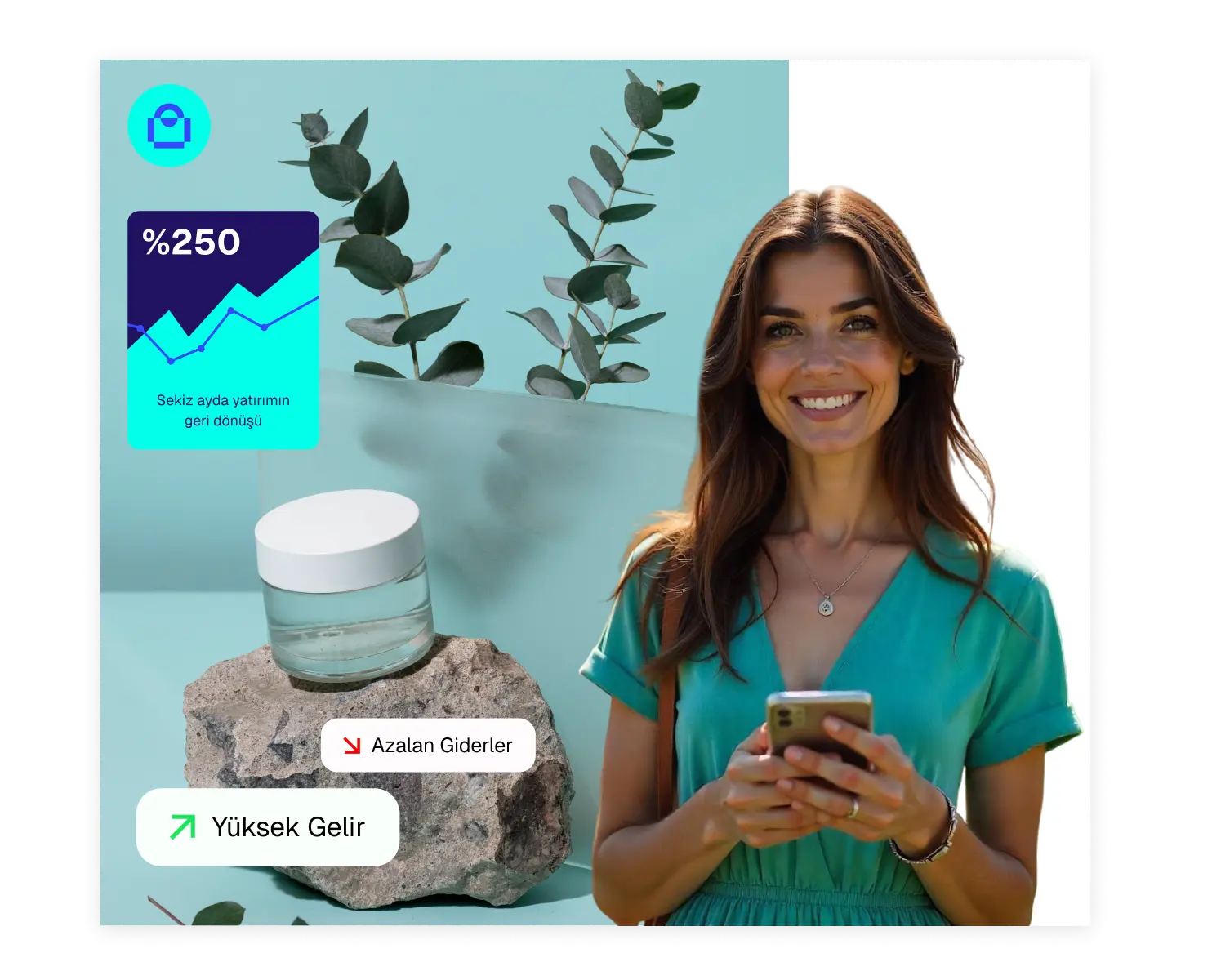 Kolay kullanımlı e-ticaret yönetim paneli ve mobil uygulama