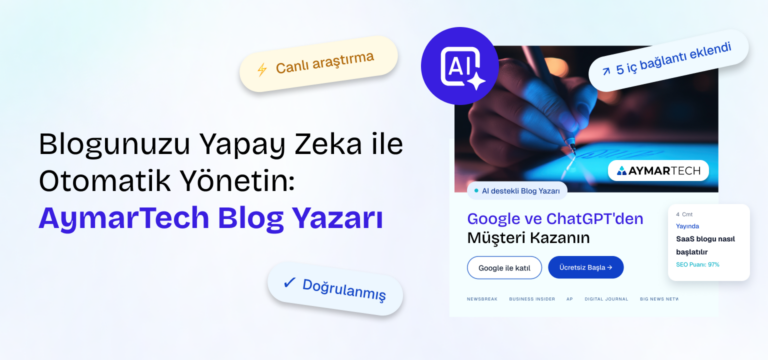 Blogunuzu Yapay Zeka ile Otomatik Yönetin: AymarTech Blog Yazarı